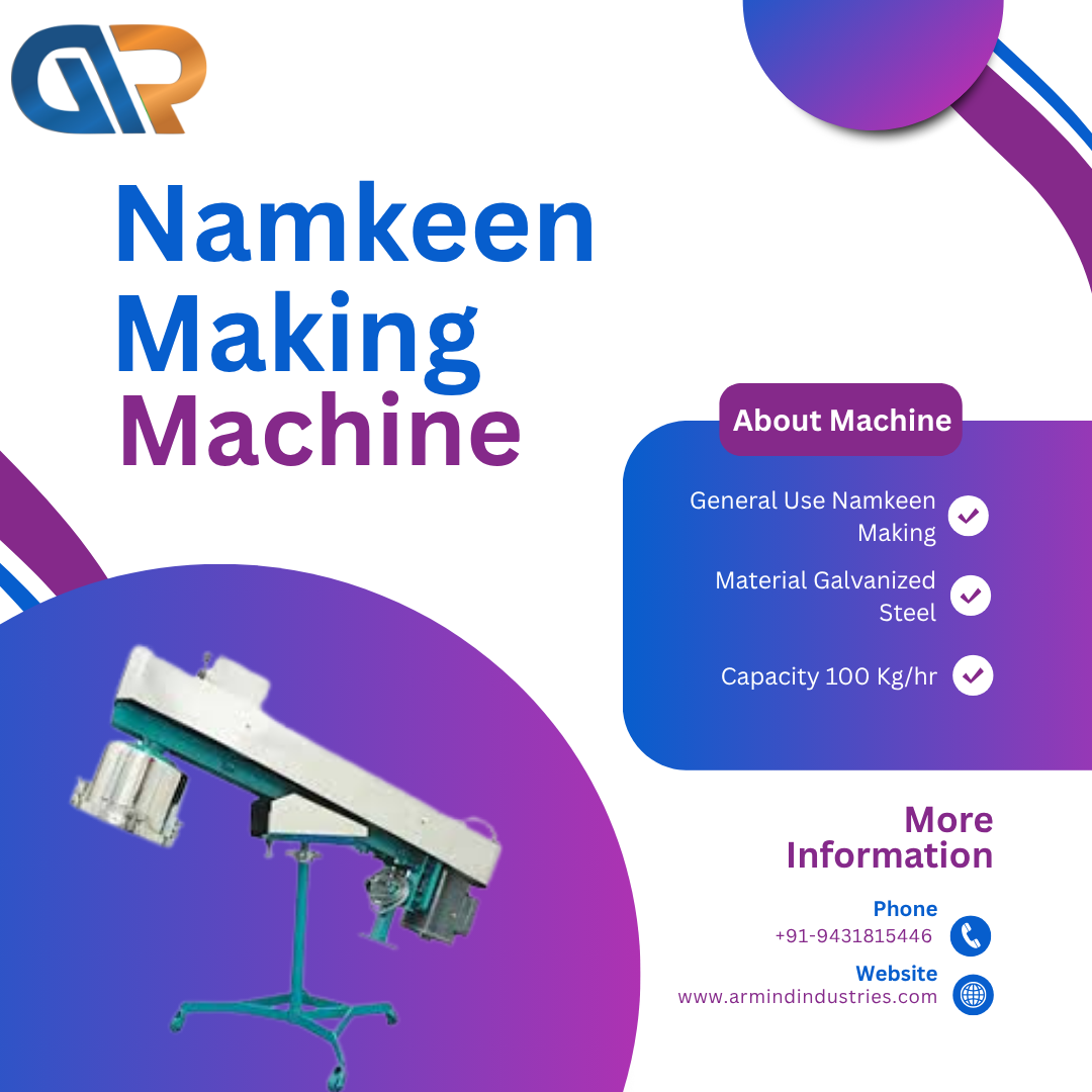 Namkeen Making Machine in India – Trusted Supplier & Manufacturer